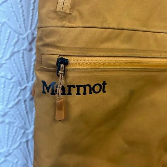 Marmot Small Mustard Colored Ski Pants - Picture 3 of 8